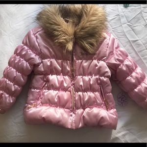 Juicy Couture Baby Girl Kids Jacket with fur trim
